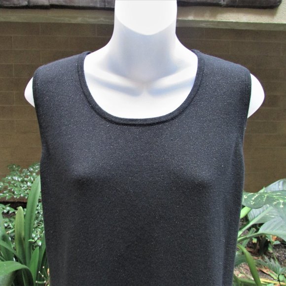 Calvin Klein black gold speckle sweater vest M - Picture 3 of 7